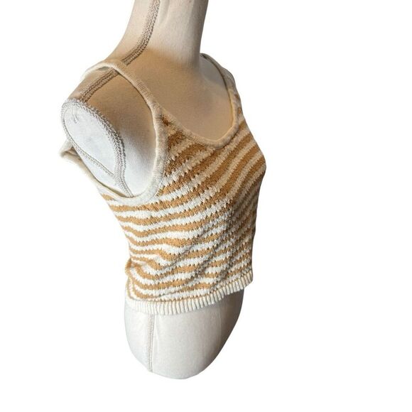 Madewell Women's Striped Open-Stitch Sweater Tank Size M  NWT - Picture 3 of 5